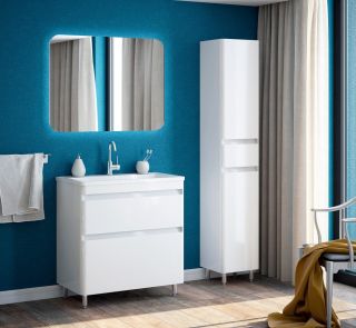 Пенал Corozo Алабама Z1 с бельевой корзиной 35см белый SD-00000677